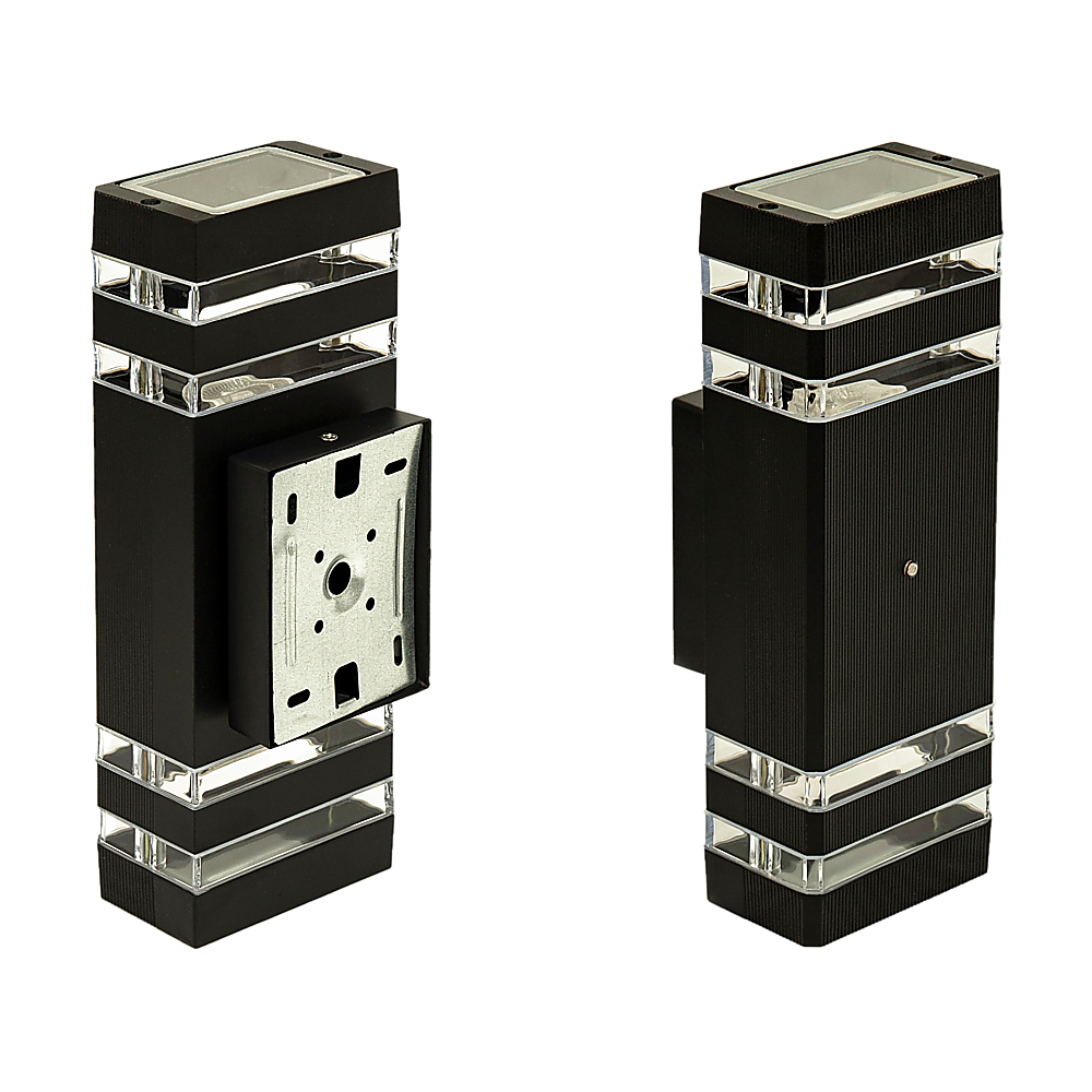 Modern 12 LED Up Down Wall Light dual Lamp Fixtures Outdoor Dusk to Dawn Sensor