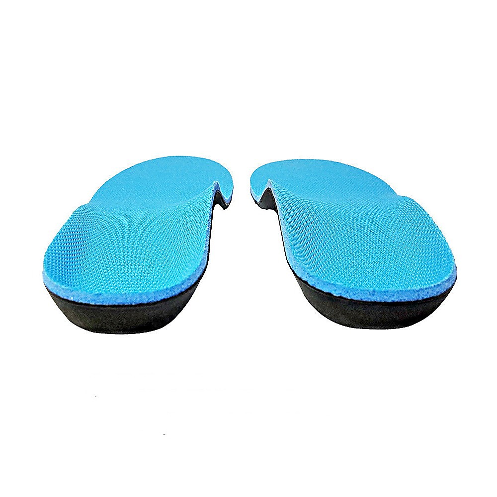 Flat Foot Support Insoles For Men Women Blue Full Length Medium Density Arch Support