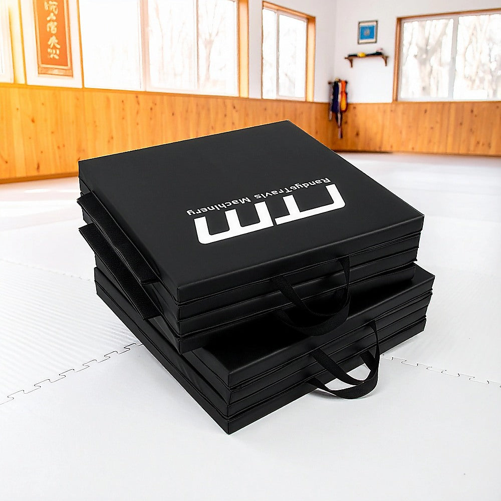 Folding Black Exercise Mat ? Gymnastics, Martial Arts, Yoga, Karate & Judo Training