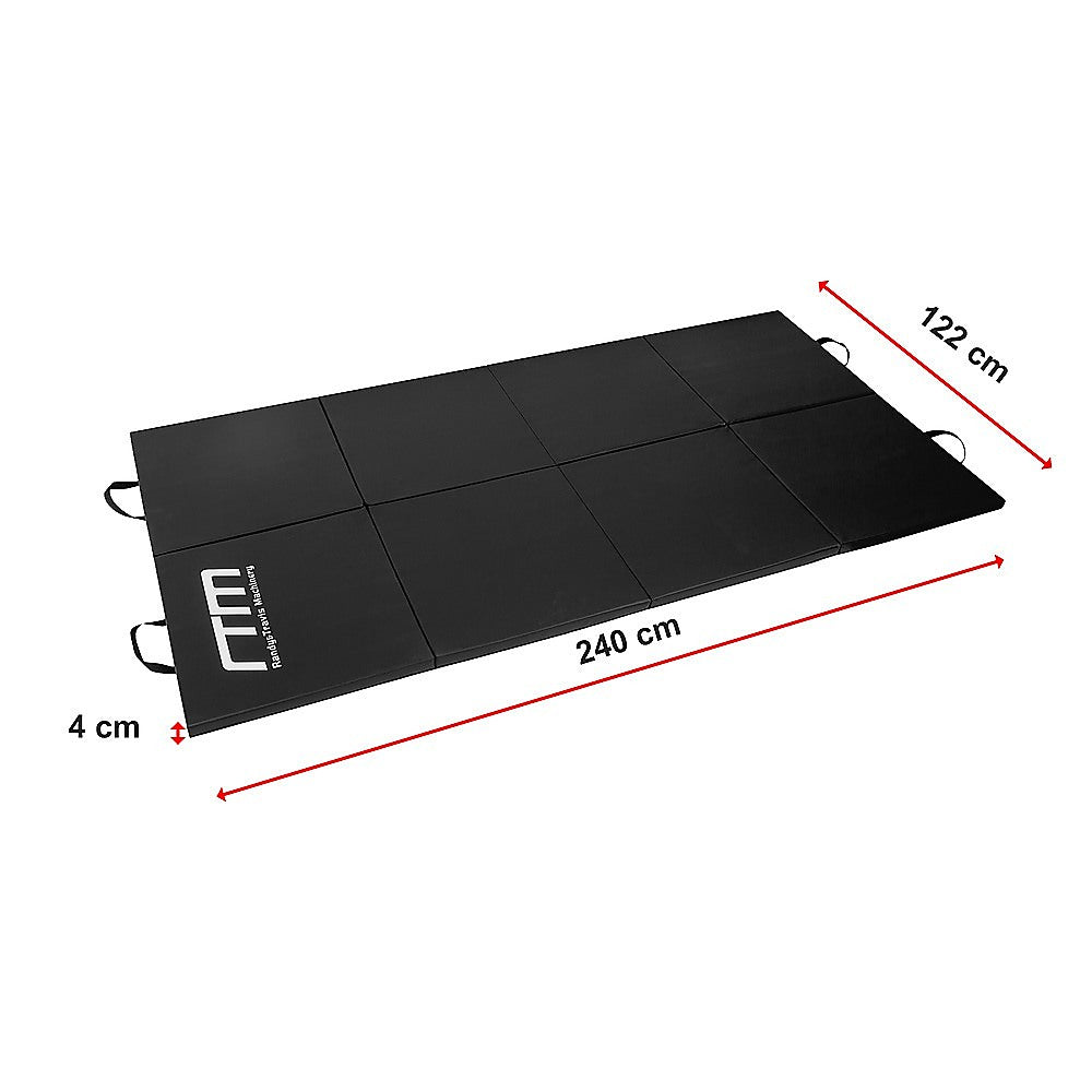 Folding Black Exercise Mat ? Gymnastics, Martial Arts, Yoga, Karate & Judo Training