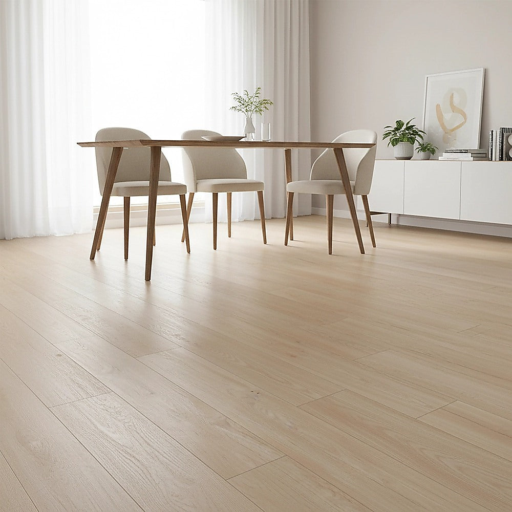 Vinyl Floor Tiles Self Adhesive Flooring Light Walnut Wood Grain 16 Pack 2.3SQM