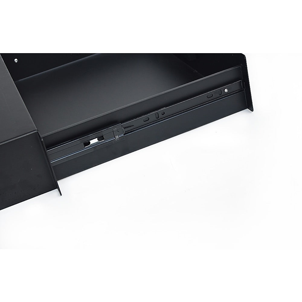 19 Rack Mount 2U Locking Drawer Pro Audio DJ Server Rack Lock Storage Cabinet