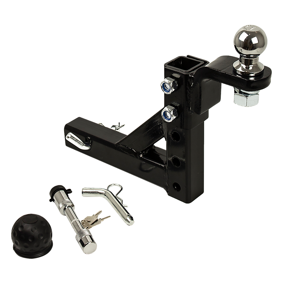 Adjustable Tow Bar Tongue Hitch 50mm Ball Drop for Trailer Caravan