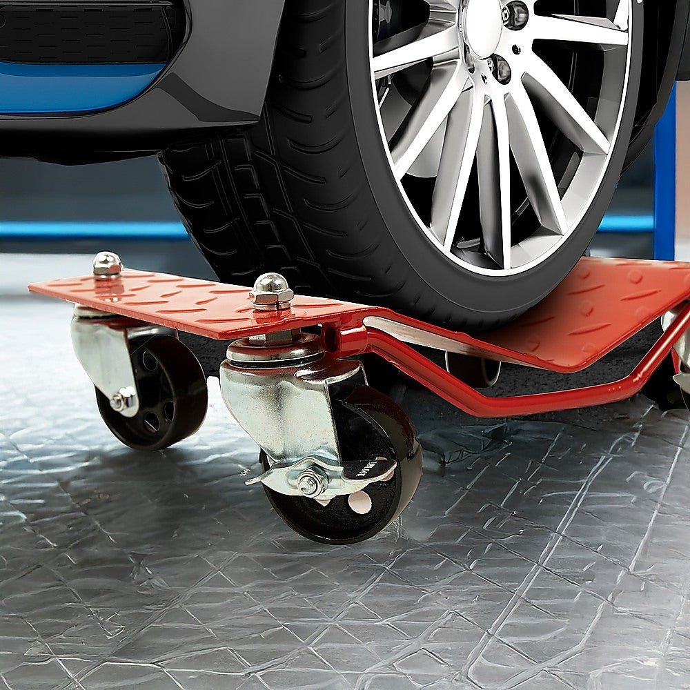 Auto Dolly Car Dolly Wheel Tire 12x16 Skate 6000lb Repair Slide Set of (4)