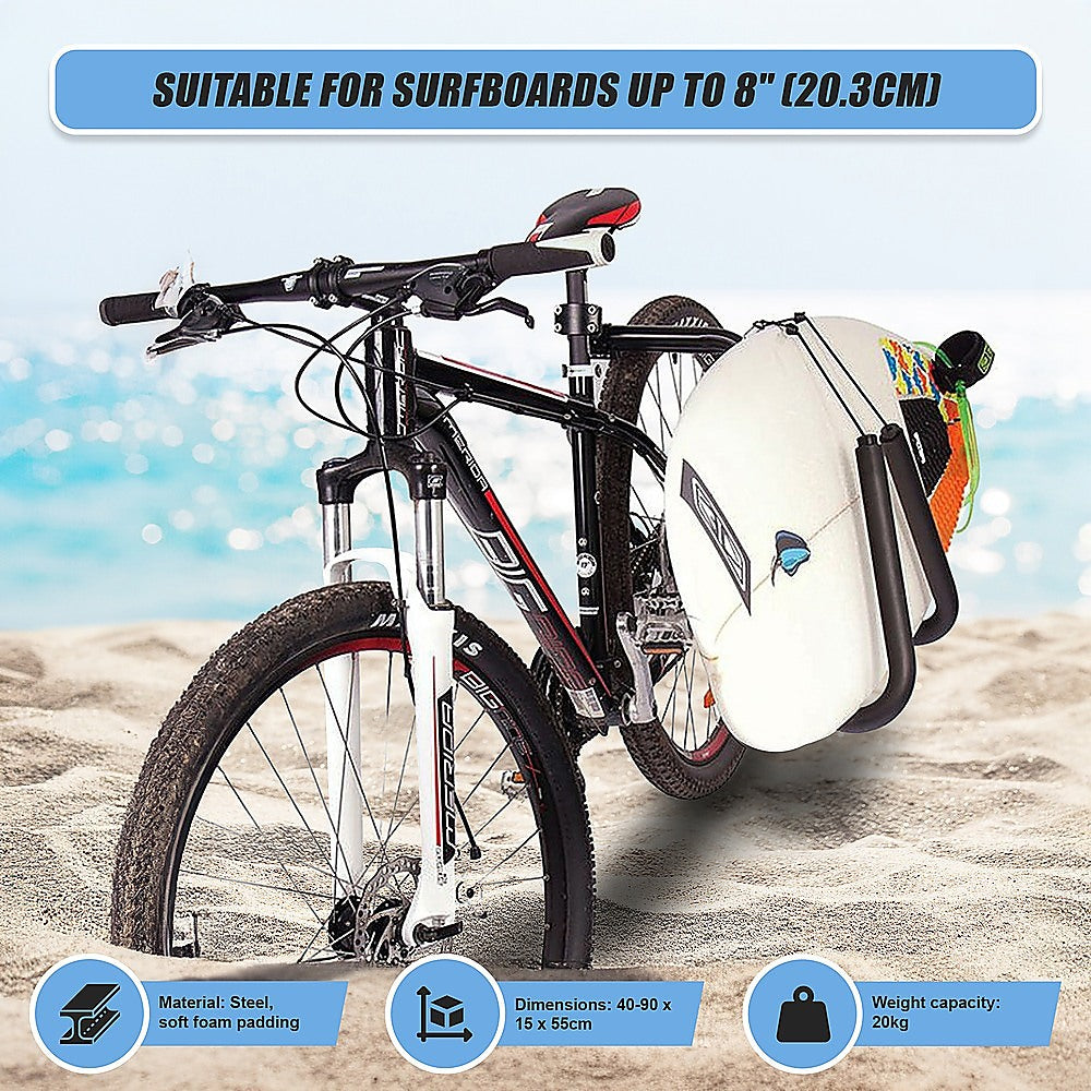 Adjustable Surfboard Skimboard Bicycle Rack Carrier