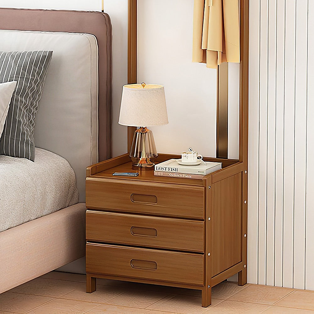 42x165cm Wooden Hall Stand Modern Style Minimalist Home Floor Coat Rack with Drawer