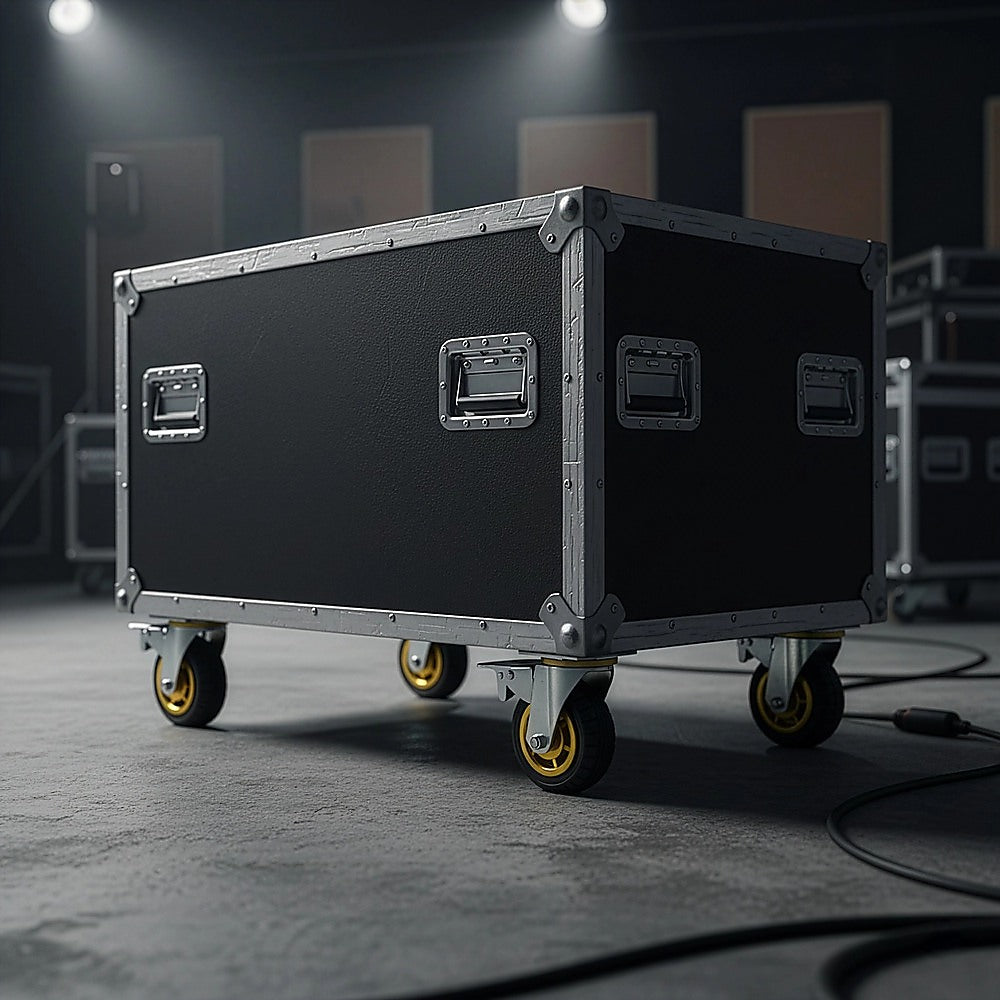 Castor Wheels 4 x 6 150mm Swivel Silent Caster 2 Brakes 800KG