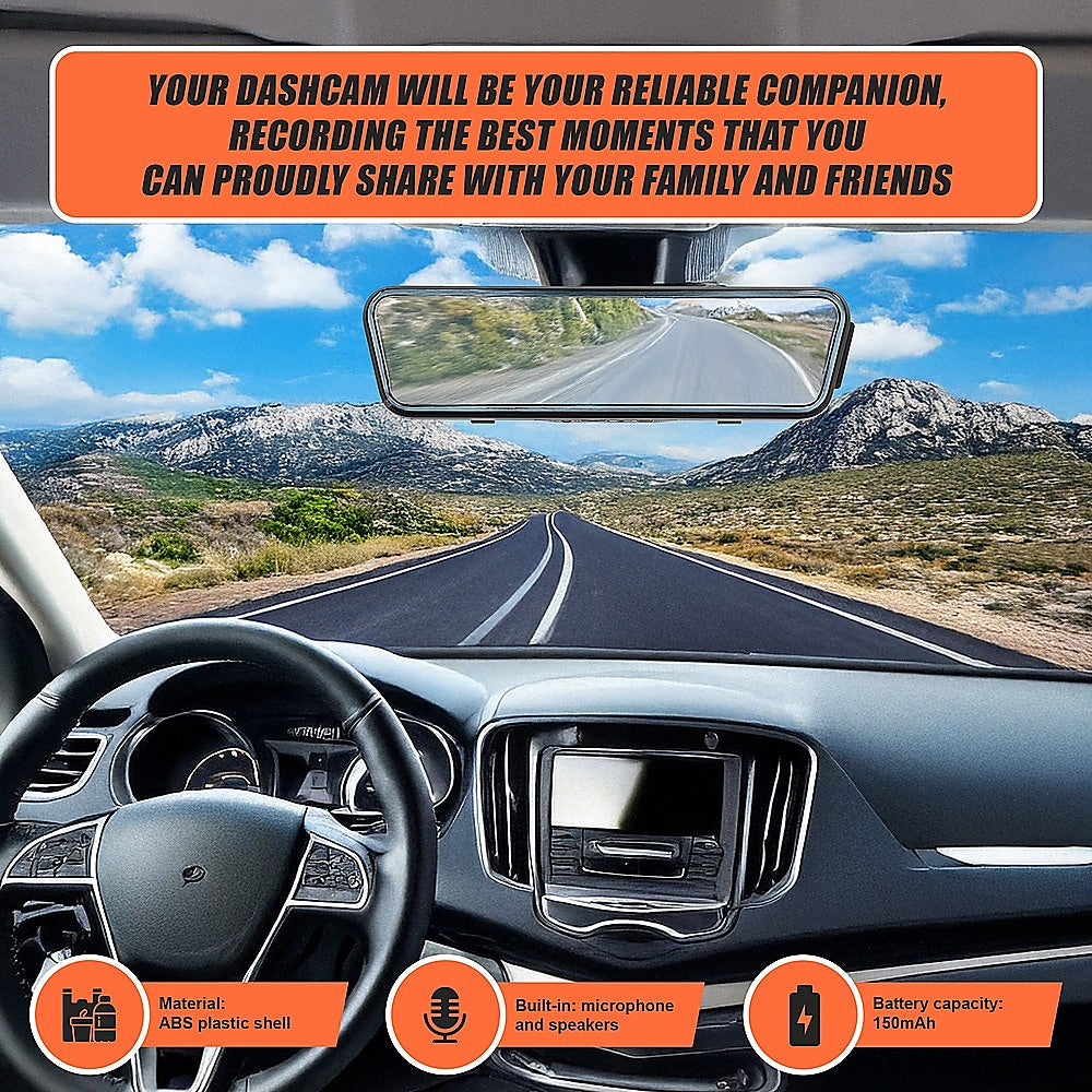 Dash Camera 1080P Front and Rear Smart Car DVR Recorder Night Vision 10