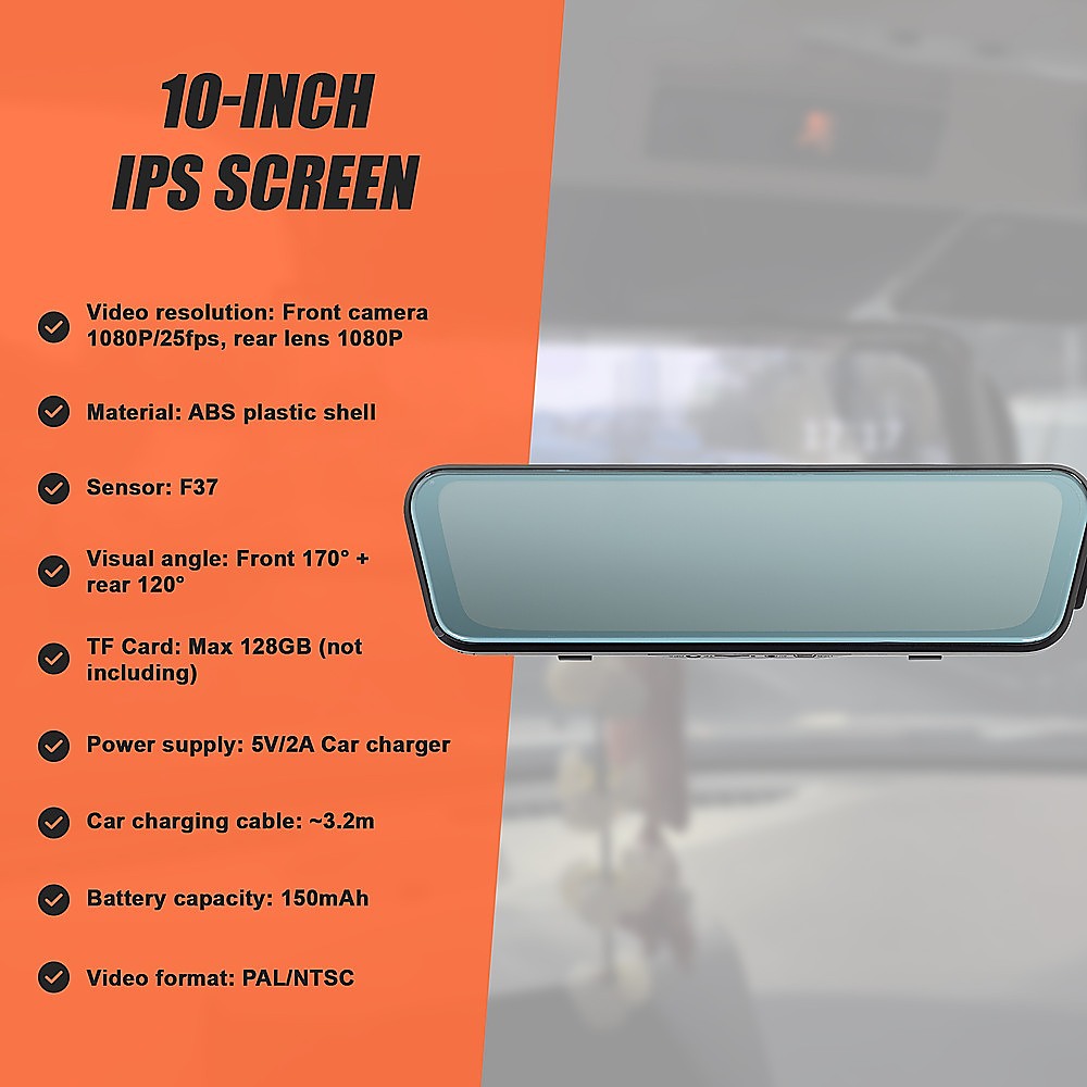 Dash Camera 1080P Front and Rear Smart Car DVR Recorder Night Vision 10