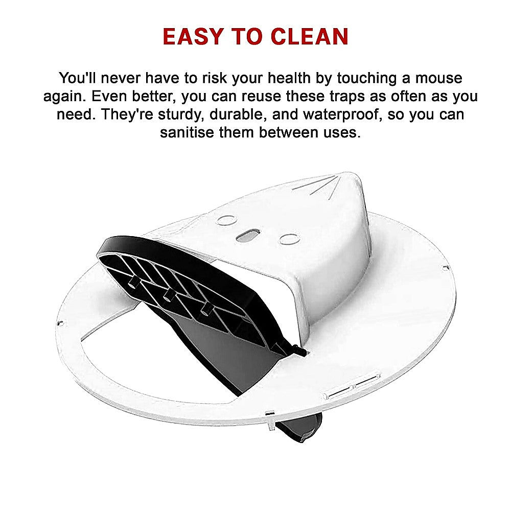 2 x Flip N Slide Bucket Lid Mouse Rat Trap Automatic Reusable