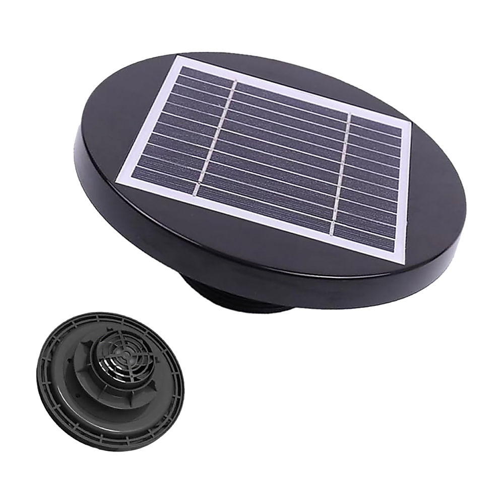 Solar Powered Roof Fan Ventilator Loft Vent for Boat RV Greenhouse Shed Caravan