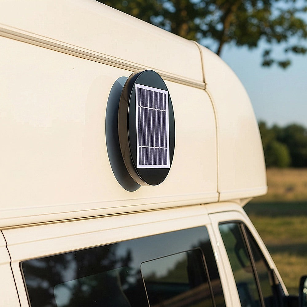 Solar Powered Roof Fan Ventilator Loft Vent for Boat RV Greenhouse Shed Caravan