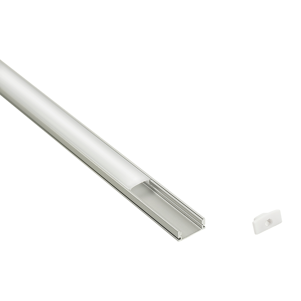 10 x 1M U-Style Aluminium LED Strip Light Channels for Cabinet Lighting