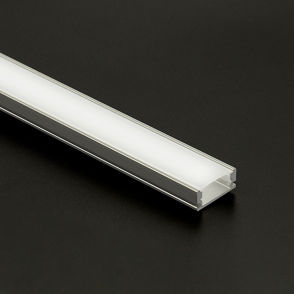10 x 1M U-Style Aluminium LED Strip Light Channels for Cabinet Lighting