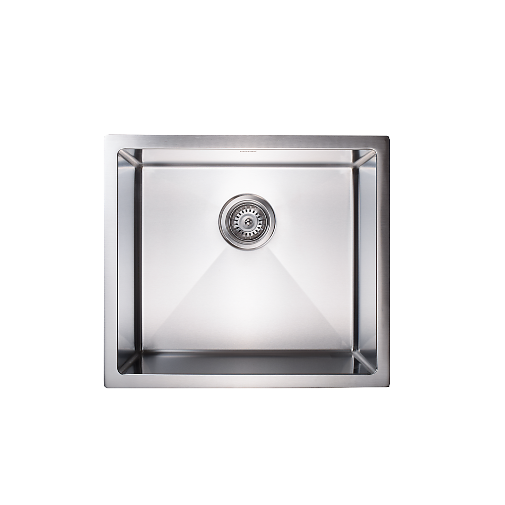 510x450mm Handmade Stainless Steel Undermount / Topmount Kitchen Laundry Sink with Waste