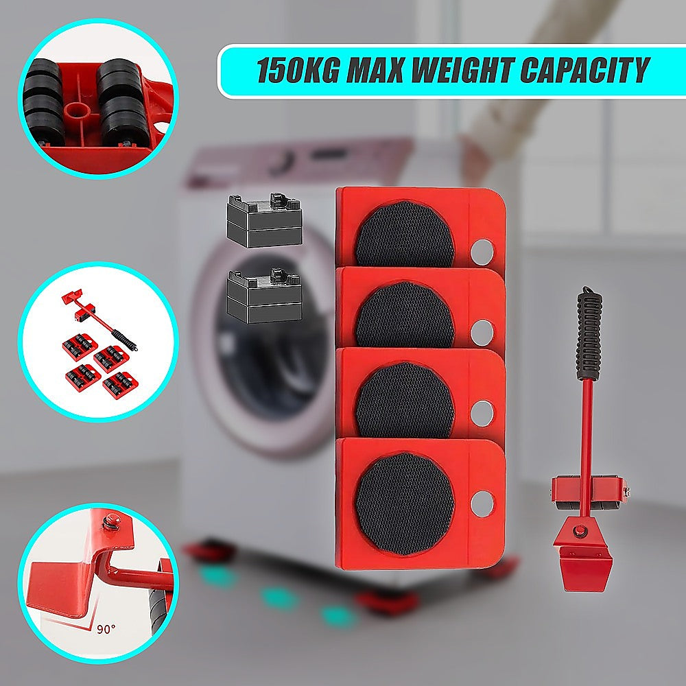 4 X All-purpose Dolly Plastic Heavy Duty Furniture Mover Slider Set