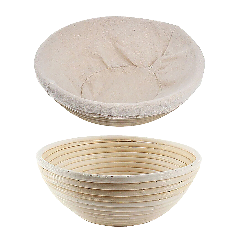 2 x 9 Sourdough Bread Proofing Set Bread Making Kit Round Bowls