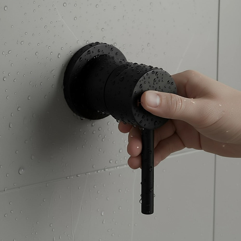 Single Round Shower Bath Mixer Tap Bathroom WATERMARK Approved