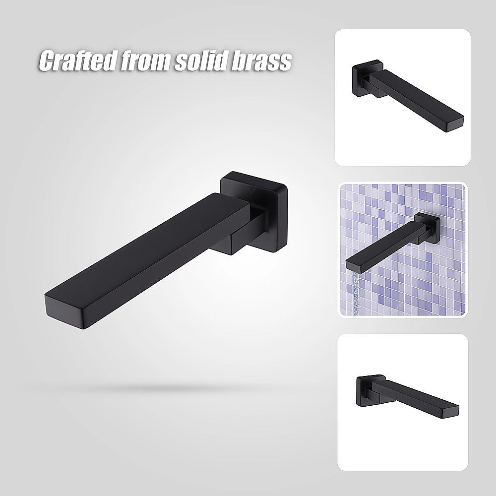 Bath In Wall Swivel Spout in Matte Black