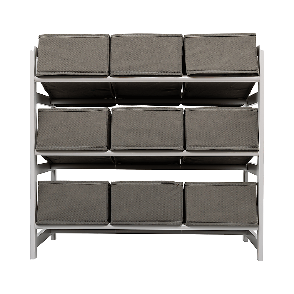 Kids Toy Box Storage Unit Drawers Childrens Bedroom Shelf Baby Nursery Furniture Grey