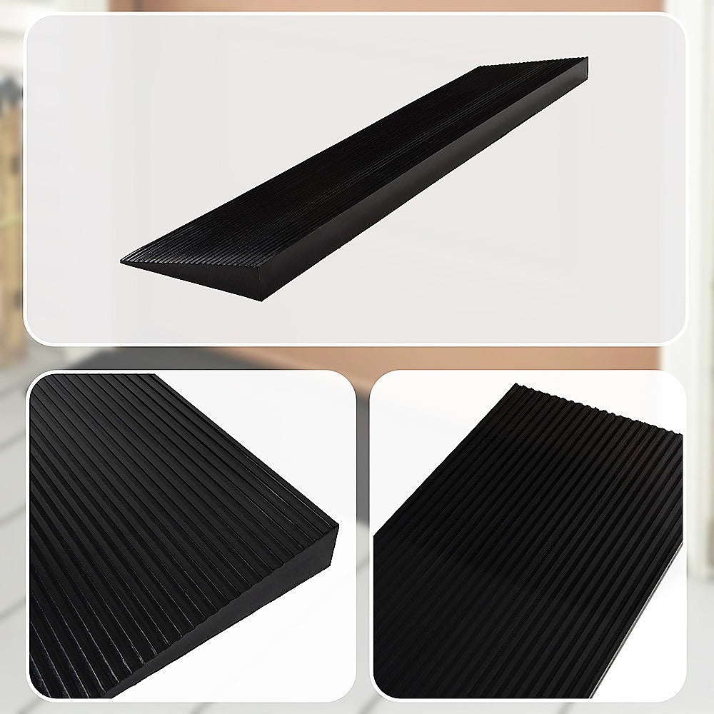 Cuttable Threshold Ramp Rubber Wheelchair Ramp Solid 4 cm Rise 90 cm Wide