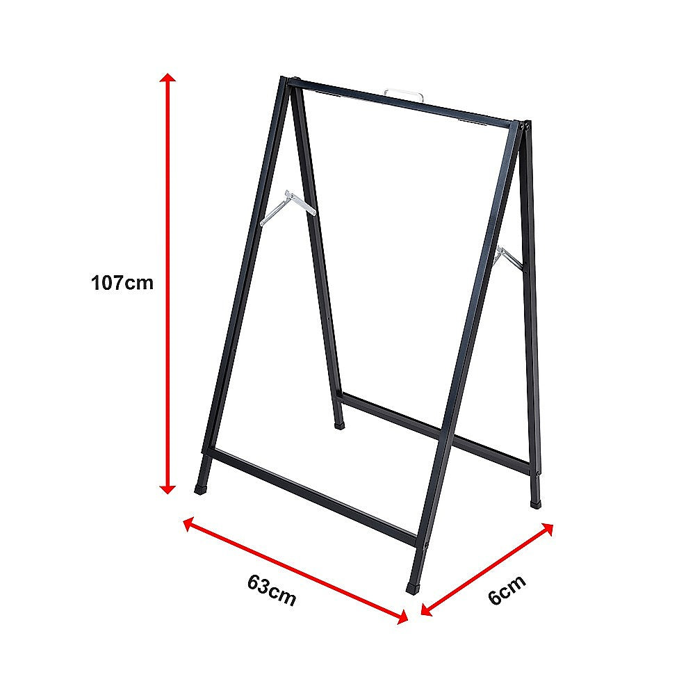 A-Frame Sign 60x90cm ??Outdoor Sidewalk Steel Poster Board Display Stand