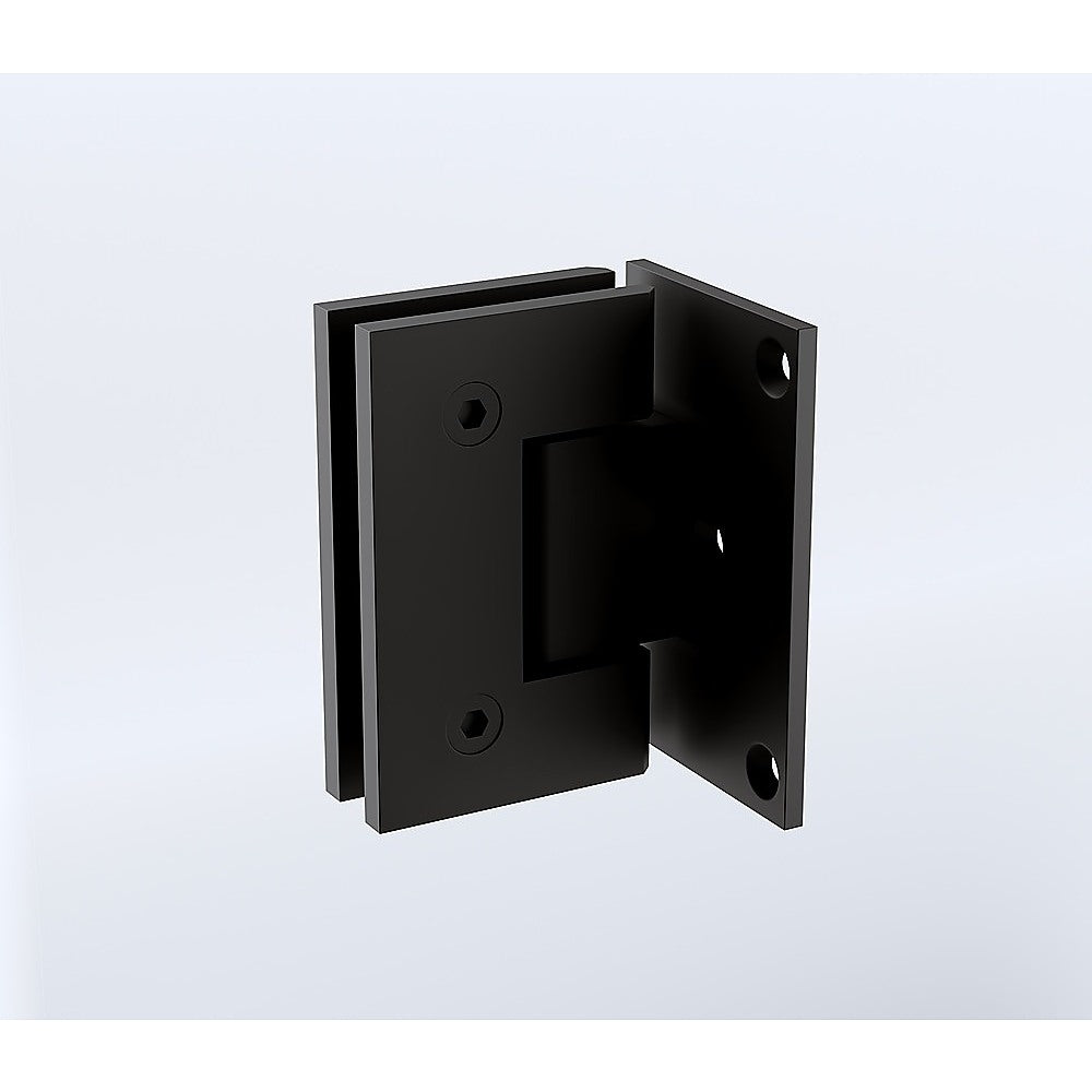 70cm Frameless Swing Bath Screen ??Black Hardware with Stainless steel hinge for Modern Bathrooms