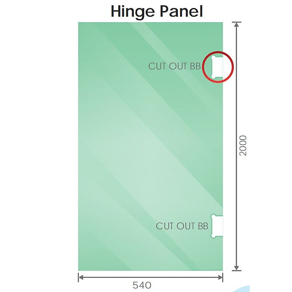 120x120cm Double Door Corner Shower Screen – Channels with Brass Hinges in Nickel, Round Handles