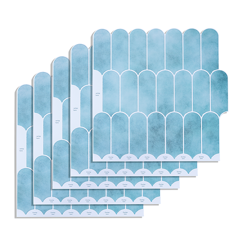 5pcs 3D Wall Stickers Self-adhesive Wallpaper Resistant High Temperature