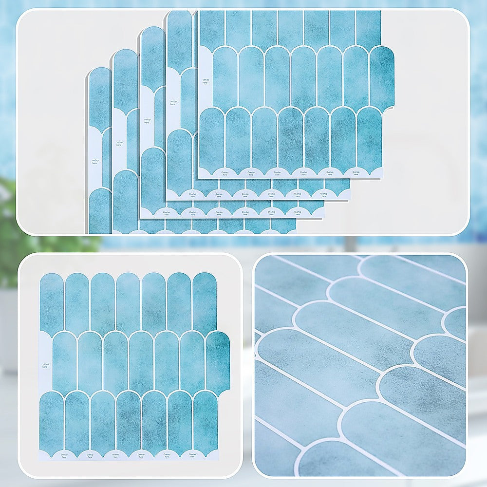 5pcs 3D Wall Stickers Self-adhesive Wallpaper Resistant High Temperature