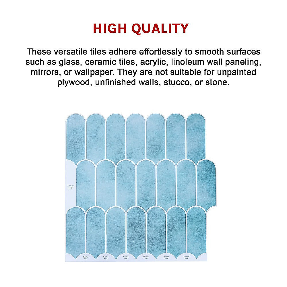 5pcs 3D Wall Stickers Self-adhesive Wallpaper Resistant High Temperature