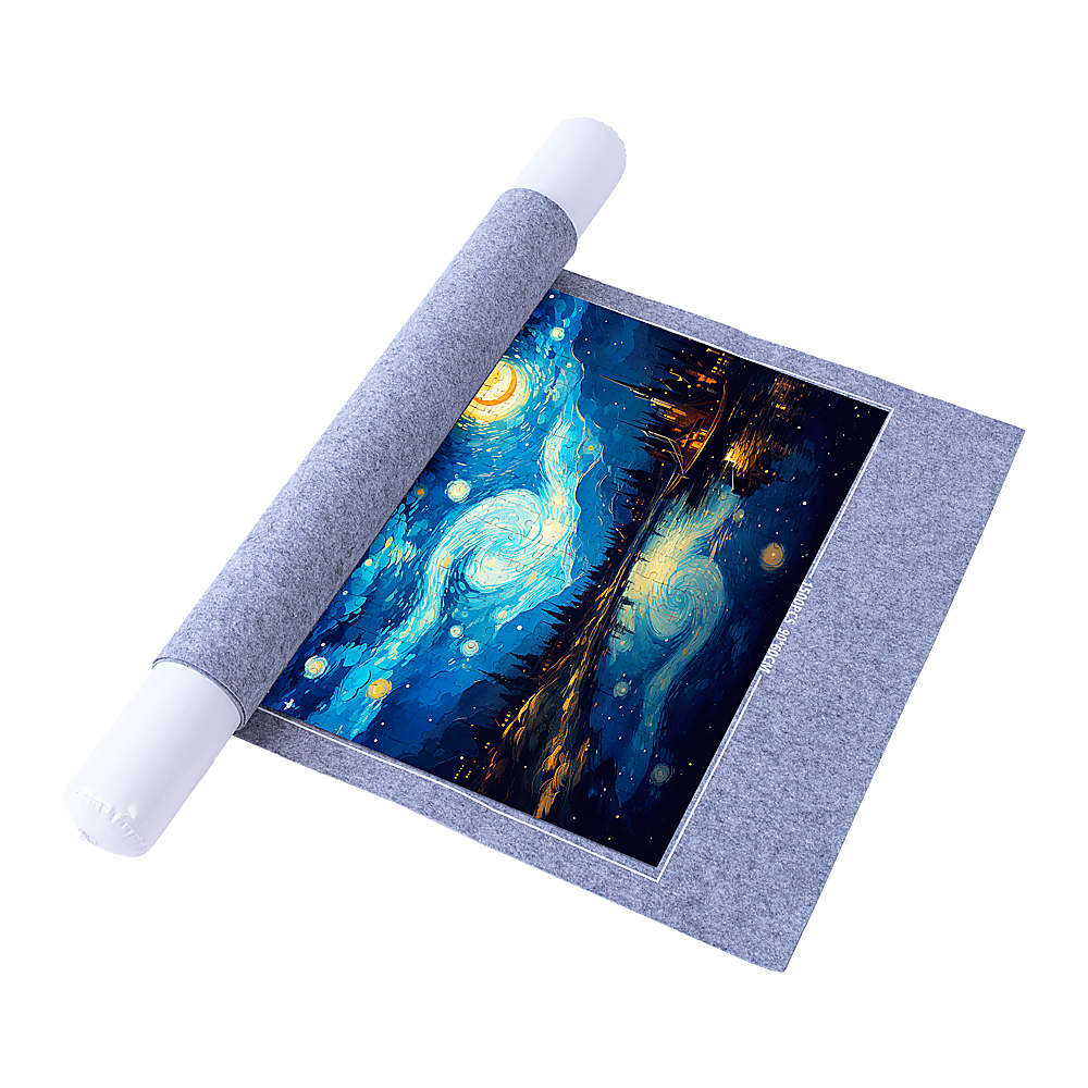 Puzzles Rollers 2 Sets Table Jigsaw Puzzles Felt Mat Board Inflator Puzzle Blanket