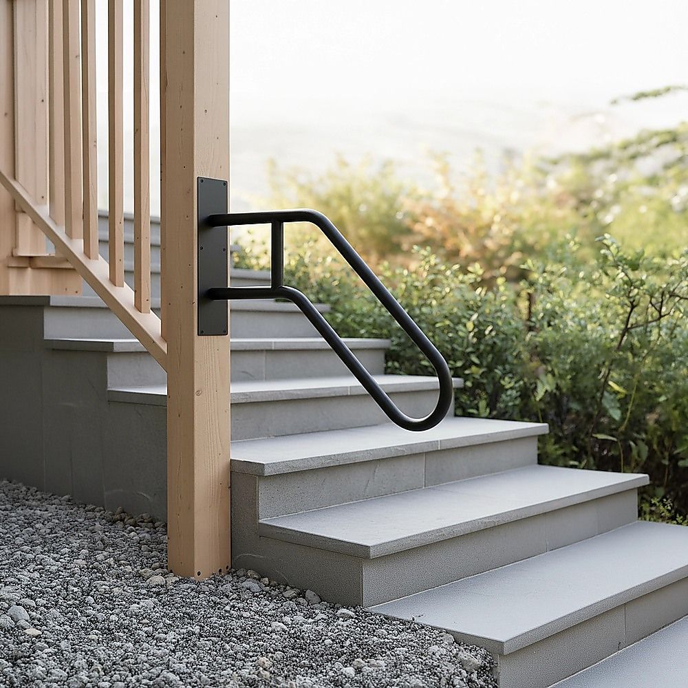 Handrail Steps Railing Outdoor Indoor Metal Rail