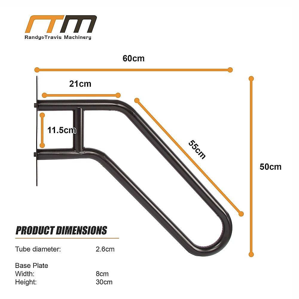 Handrail Steps Railing Outdoor Indoor Metal Rail