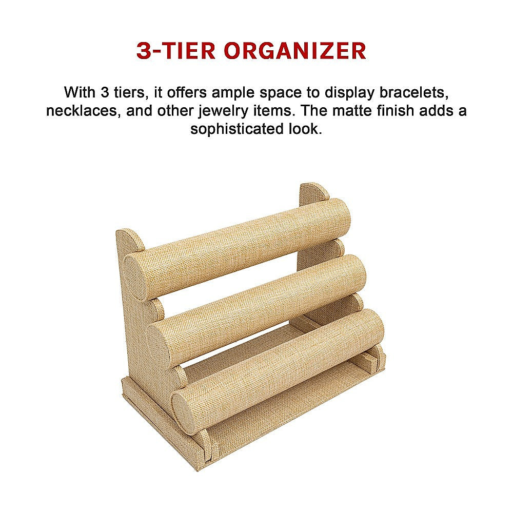 3-Tier Triple Bar Jewellery Display Rack
