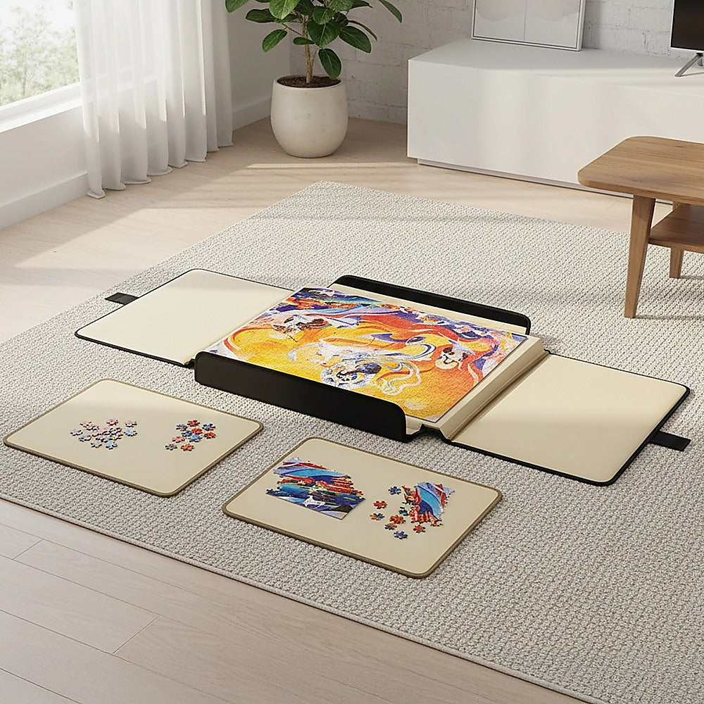 Portable Jigsaw 1000 Pieces Board Puzzle Storage Carry Safe Case Carrier