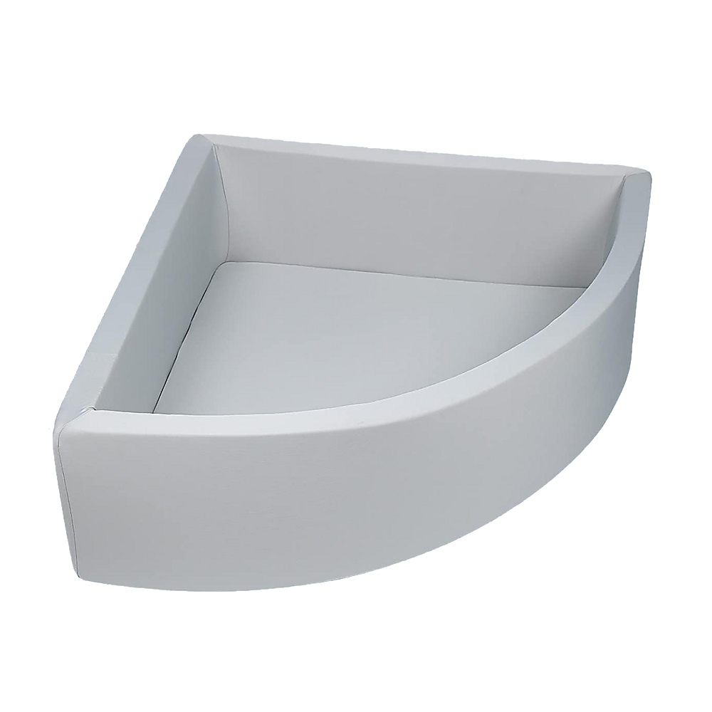 Corner Ball Pit Playpen Enclosure – Safe Grey Play Area for Babies and Toddlers, Indoor or Outdoor