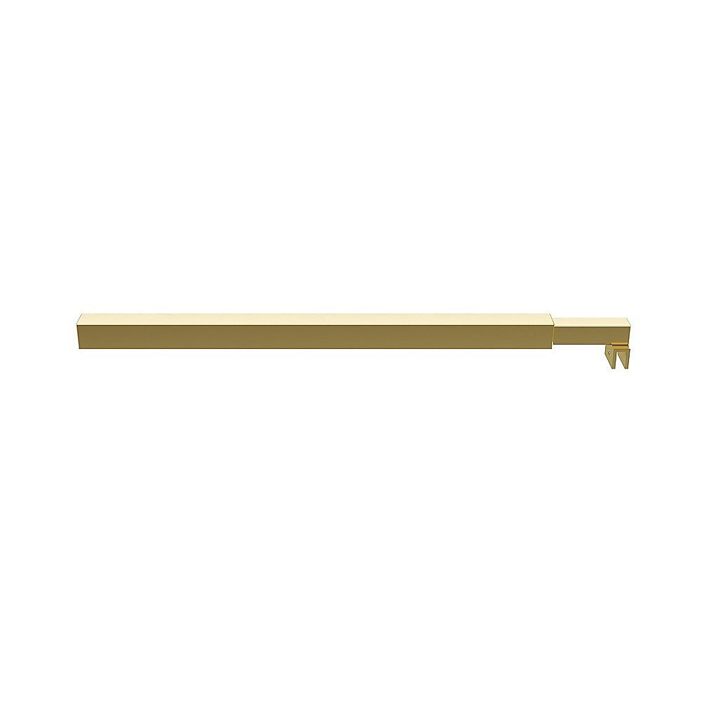 100x200cm Glass Shower Screen with Gold Wall Channel and Square Pole – Sleek, Durable Bathroom Upgrade