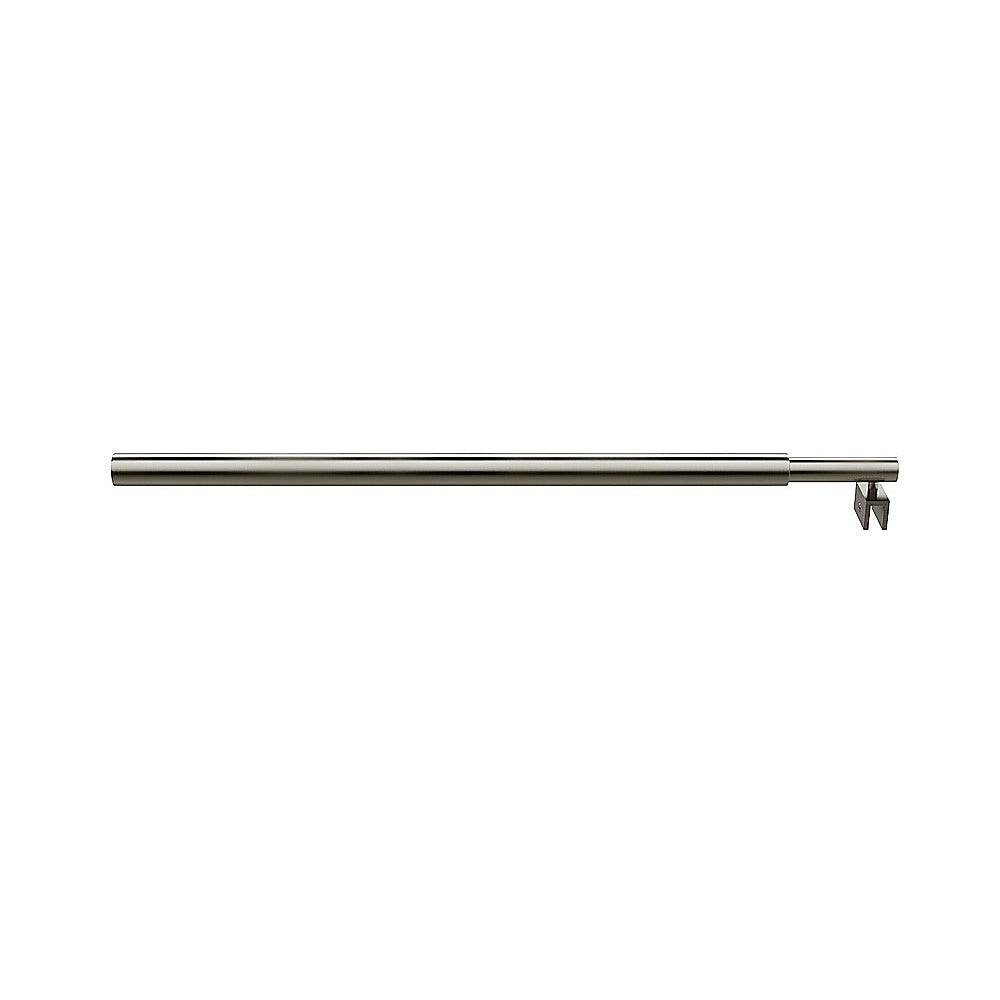 100x210cm Glass Shower Screen with Gunmetal Wall Channel and Round Pole – Sleek, Durable Bathroom Upgrade