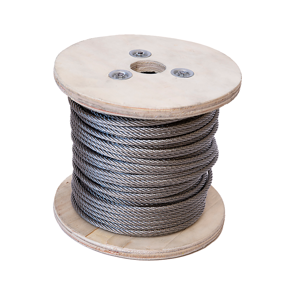 50m Stainless Steel Wire Rope Cable 5mm 316 A4 7x7 Balustrade Fence