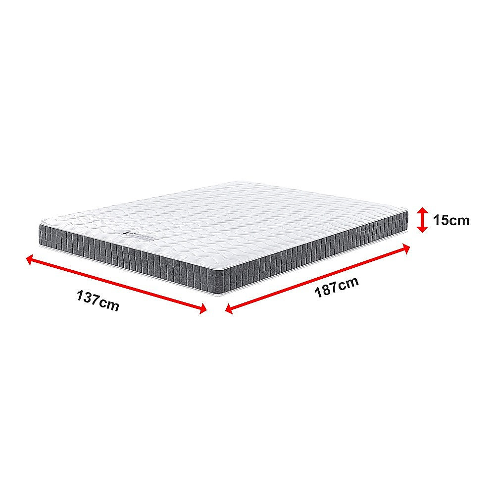 Double Memory Foam Mattress – OEKO-TEX® Textile & CertiPUR-US® Certified Foam