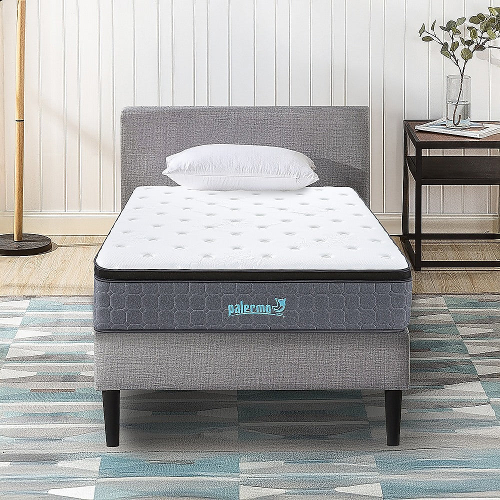 King Single Euro Top Pocket Spring Mattress – Motion Isolation Comfort with CertiPUR-US® Certified Foam Layers