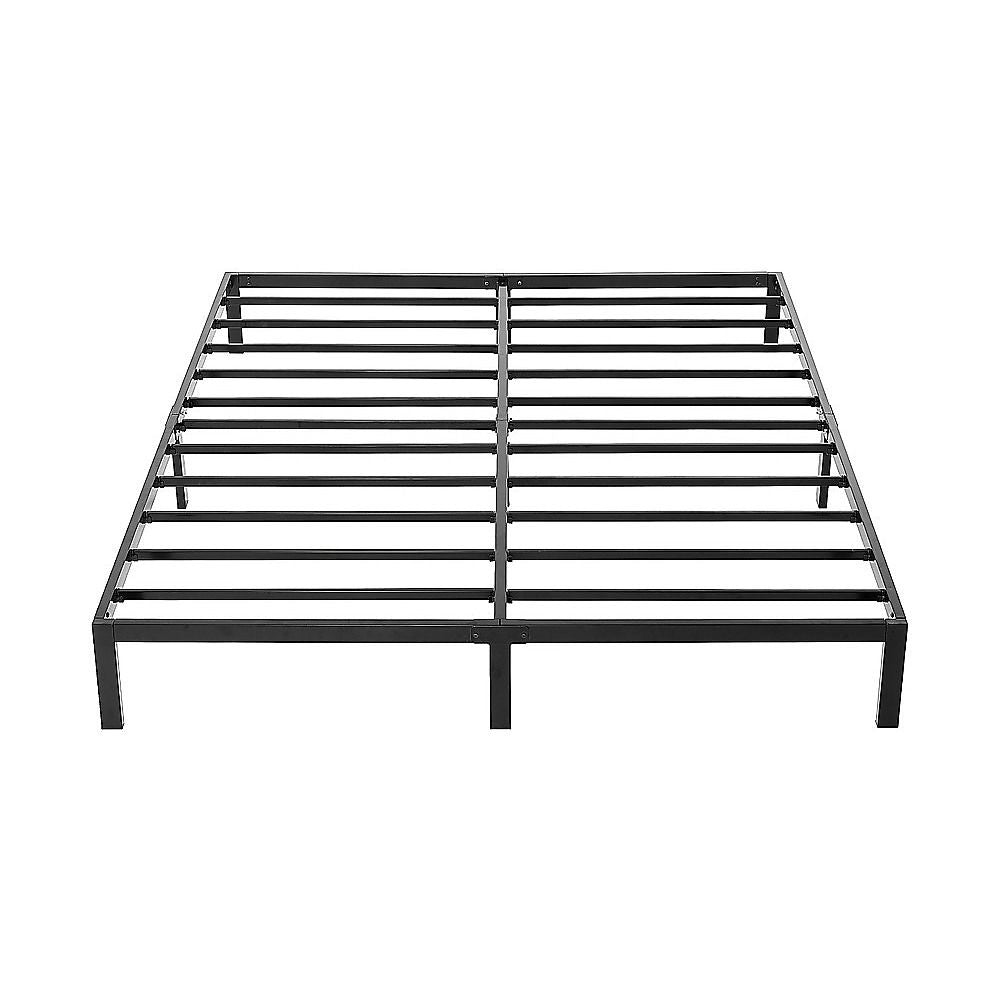 King Full Metal Bed Frame Base ? Sturdy Steel Bed Base for Australian Mattress