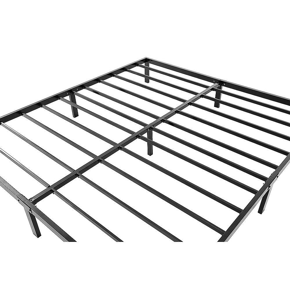 King Full Metal Bed Frame Base ? Sturdy Steel Bed Base for Australian Mattress