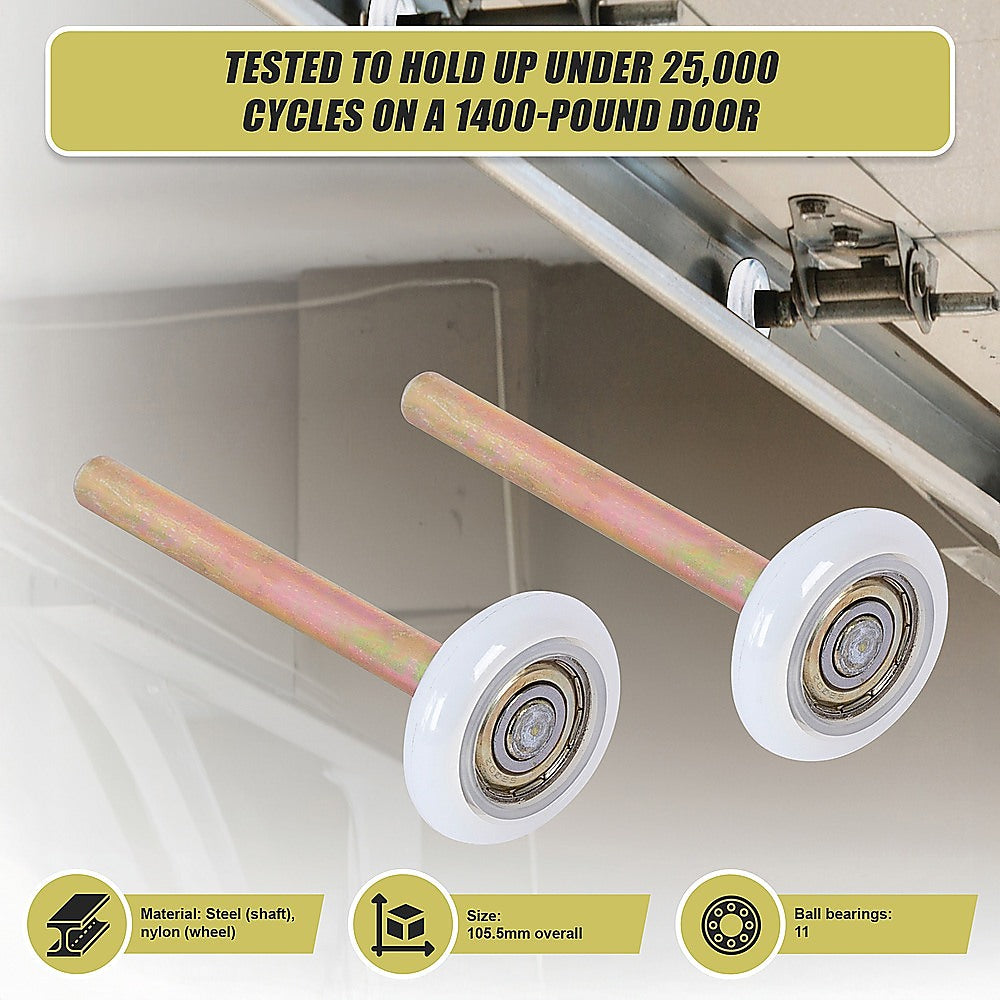 Garage Door Roller / Wheel / Heavy-duty 11 Ball Bearing 12 Pack