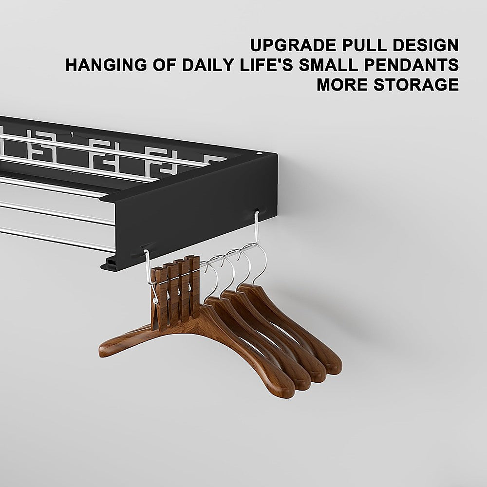 Collapsible Laundry Drying Rack – Wall Mounted Clothes Airer for Indoor or Outdoor