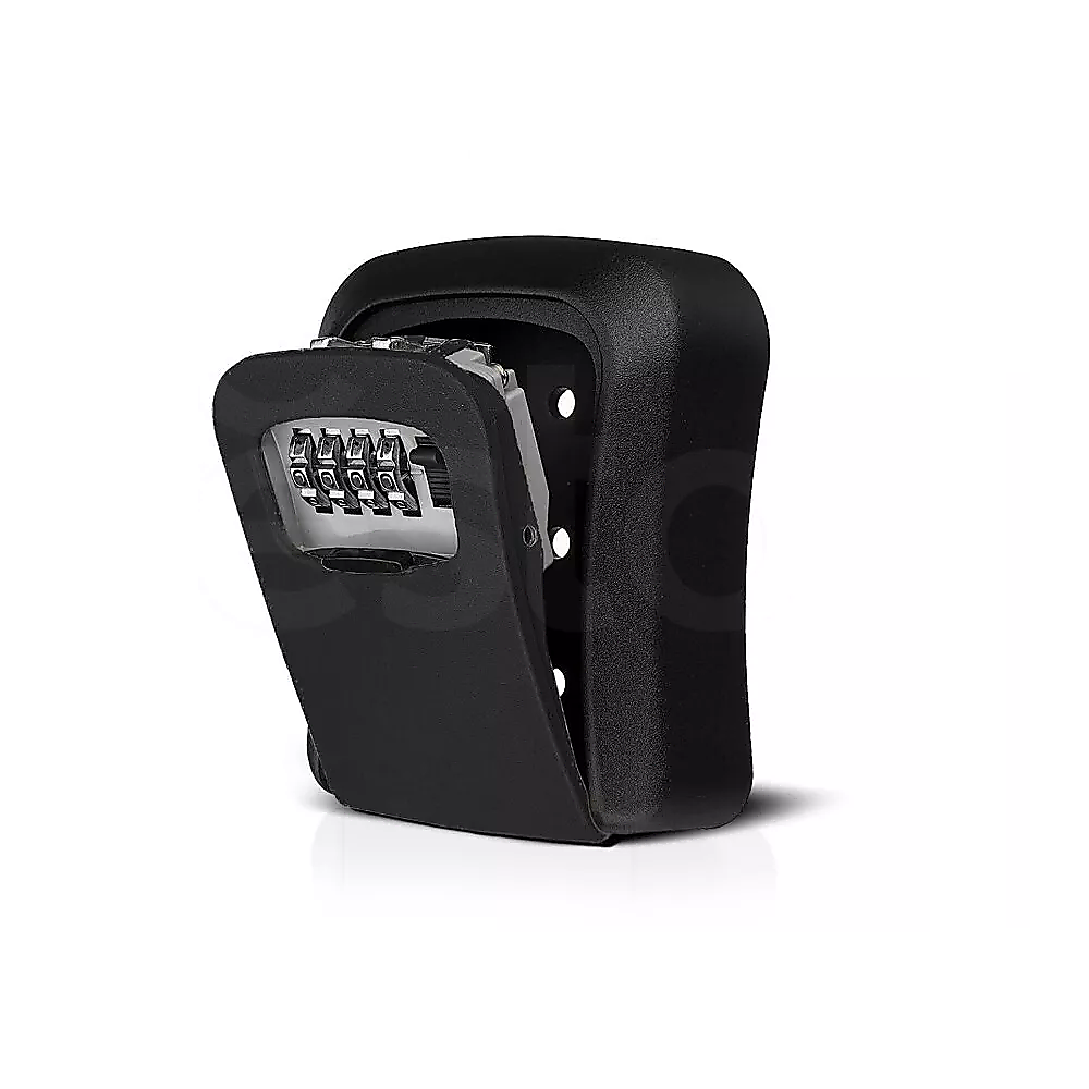 Lock Box Key Safe 4 Combination Outdoor Security Wall Mounted Weather Resistant Key Storage Box