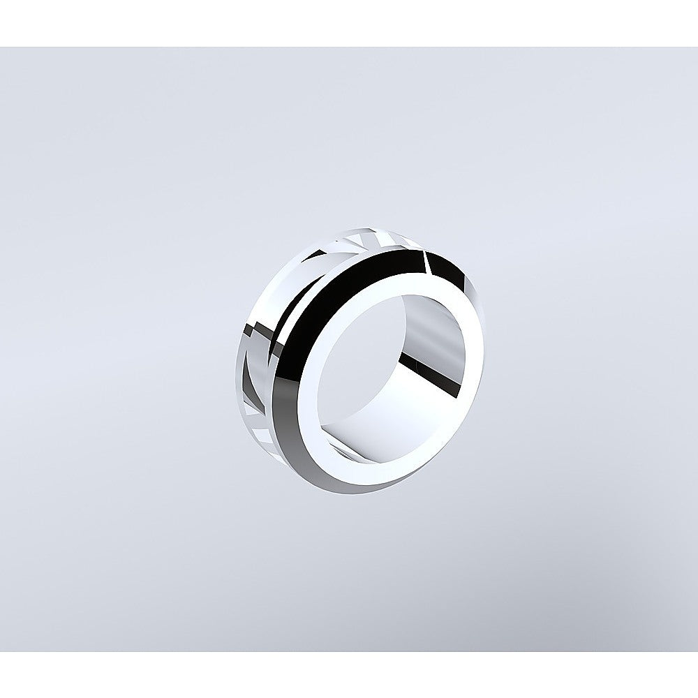 100cm Frameless Diamond Shower Screen with Chrome Channels and SS Hinges