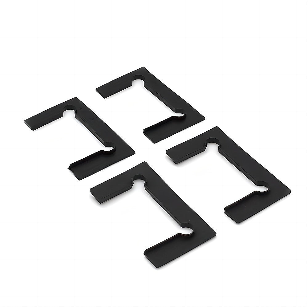 120cm Frameless Wall-to-Wall Shower Screen – Black Wall & Floor Channel with Brass Hinges