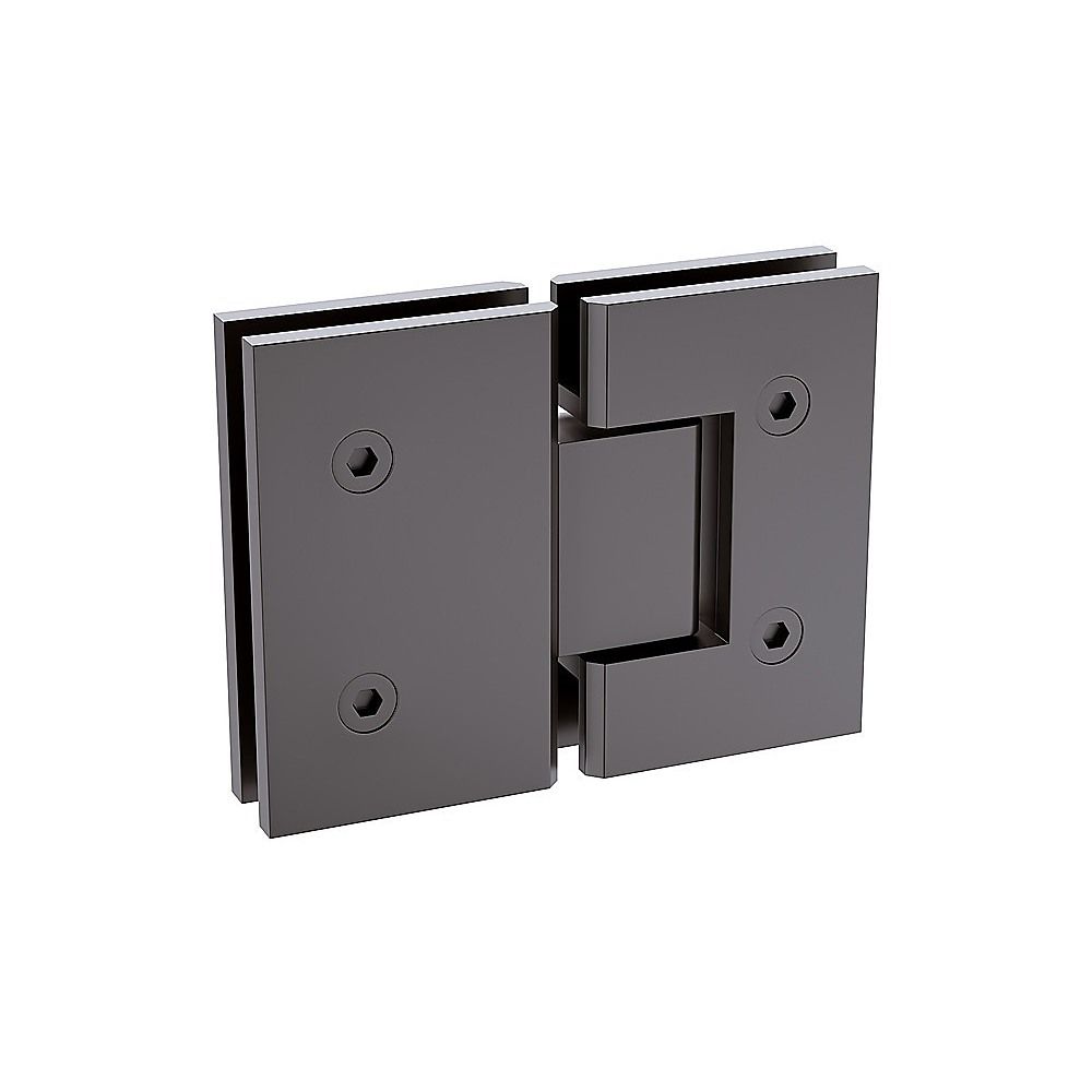 110x110cm Double Door Corner Shower – Gunmetal U-Brackets with SS Hinges for Contemporary Bathrooms